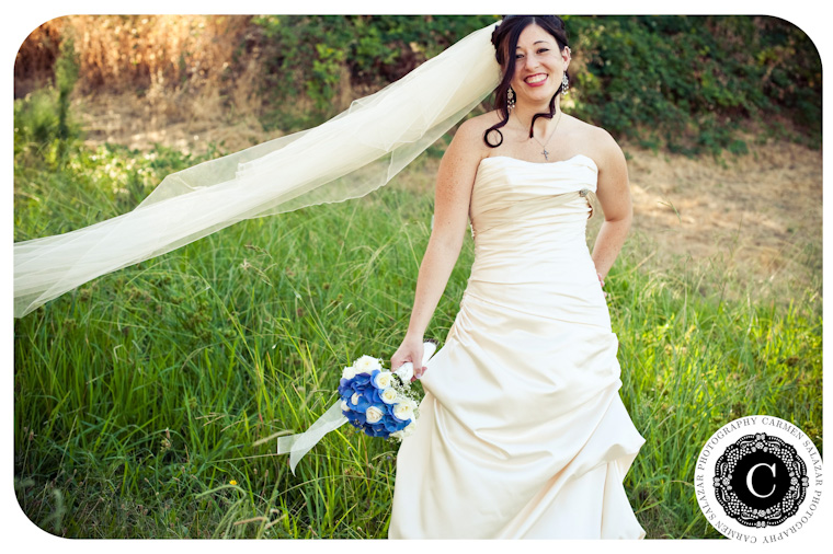 cheerful bride private photography