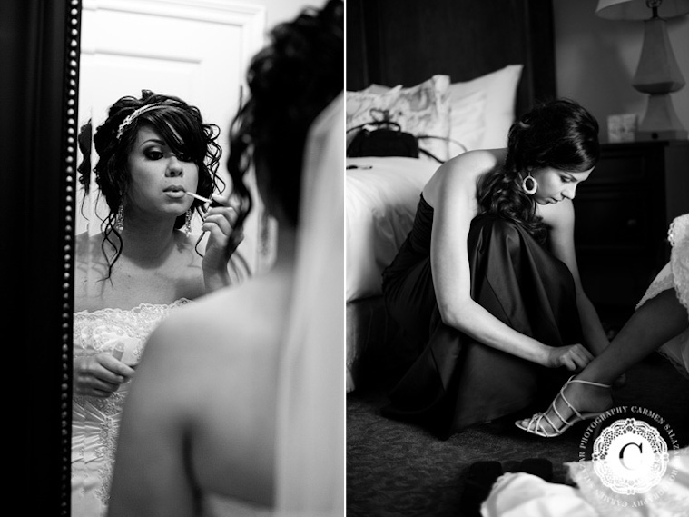 bride getting ready for her big day