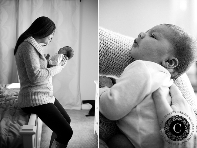 mother and baby newborn photographs