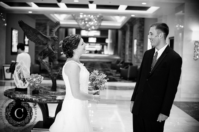 Bride and groom anticipating ceremony at La Provence
