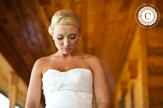 gorgeous bride at a Tahoe wedding