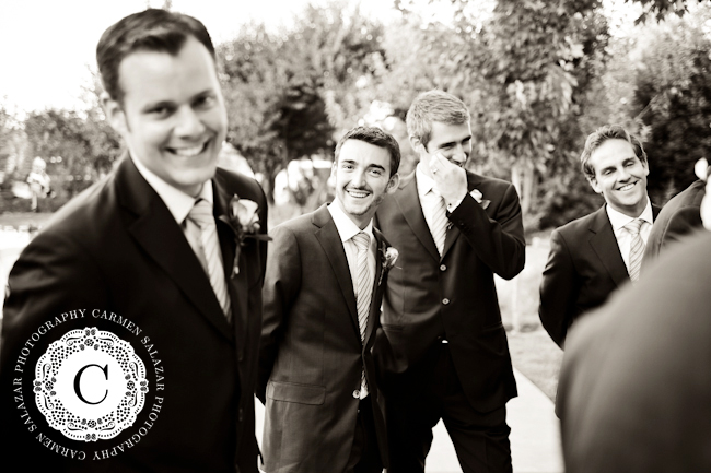 fun photo of the groomsmen at a sacramento wedding