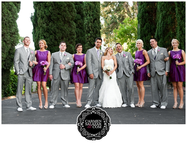 Hip, stylish bridal party photos