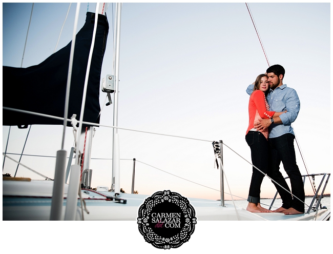 sailboat engagement session