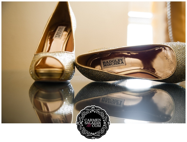Gold-Badgley-Mischka-wedding-shoes