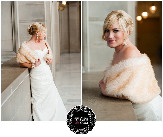 Glamorous bridal portraits