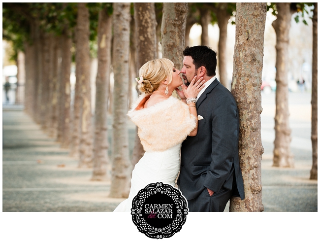 Sexy bride and groom portraits