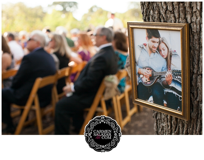 engagement photos at wedding