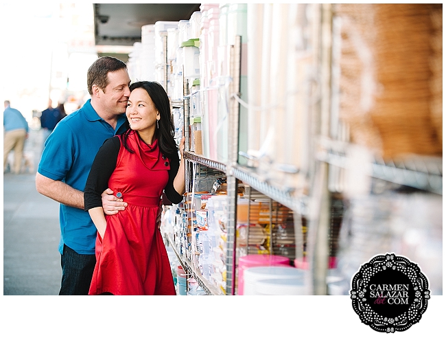 Cute SF engagement photo