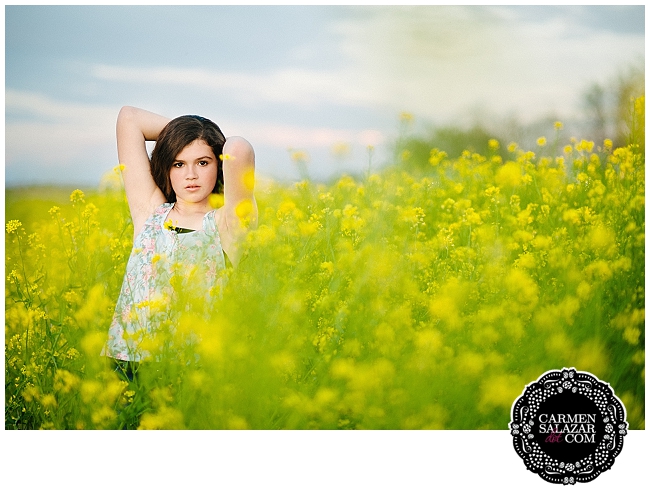 flower field teen photo in Davis