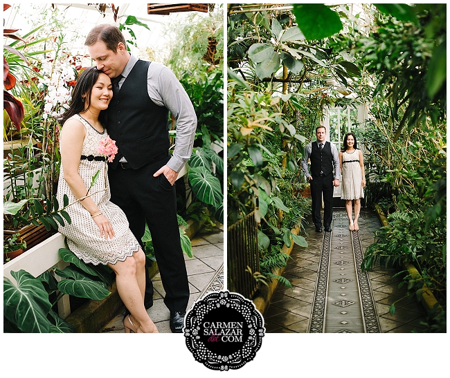 San Francisco arboretum engagement session