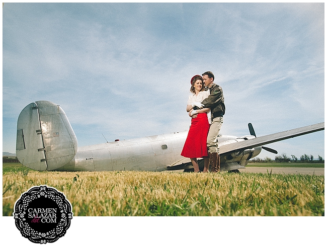 pilot and plane engagement session