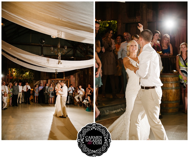 Bride and Groom Dancing Photo
