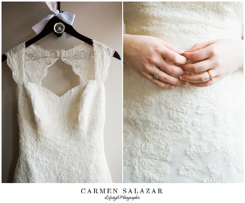 wedding dress lace details