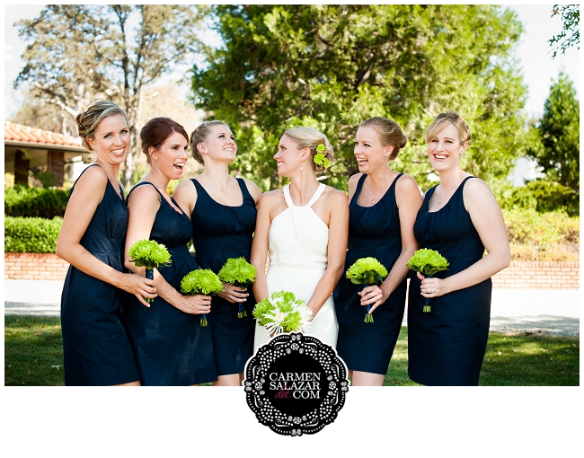 dark blue dress bridesmaids