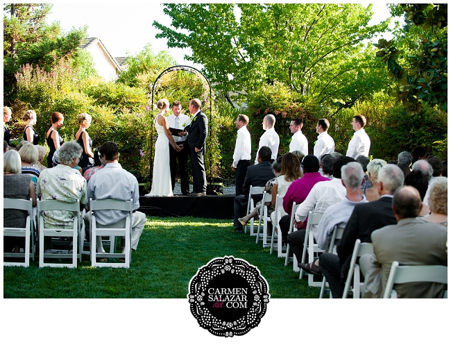 simple ceremony arch 