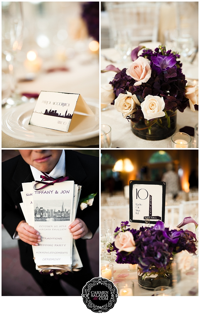 New York inspired wedding elements