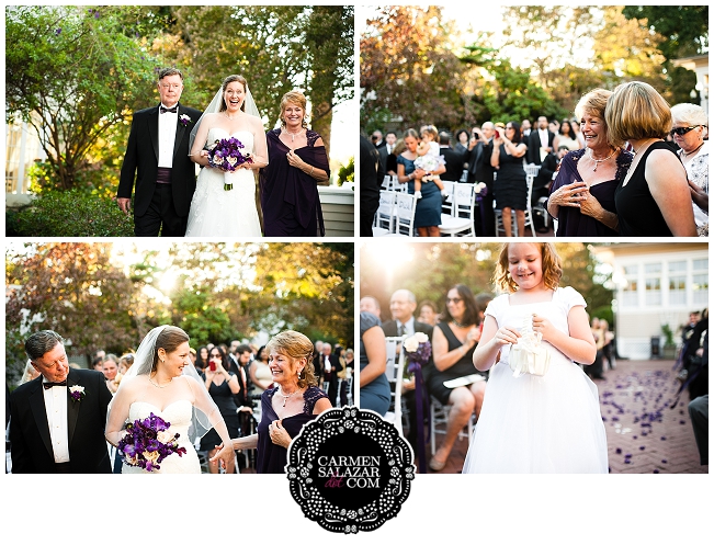 outdoor ceremony at Vizcaya Mansion