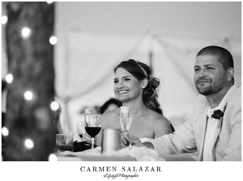 black and white photo of a bride and groom at a Sacramento Outdoor Wedding