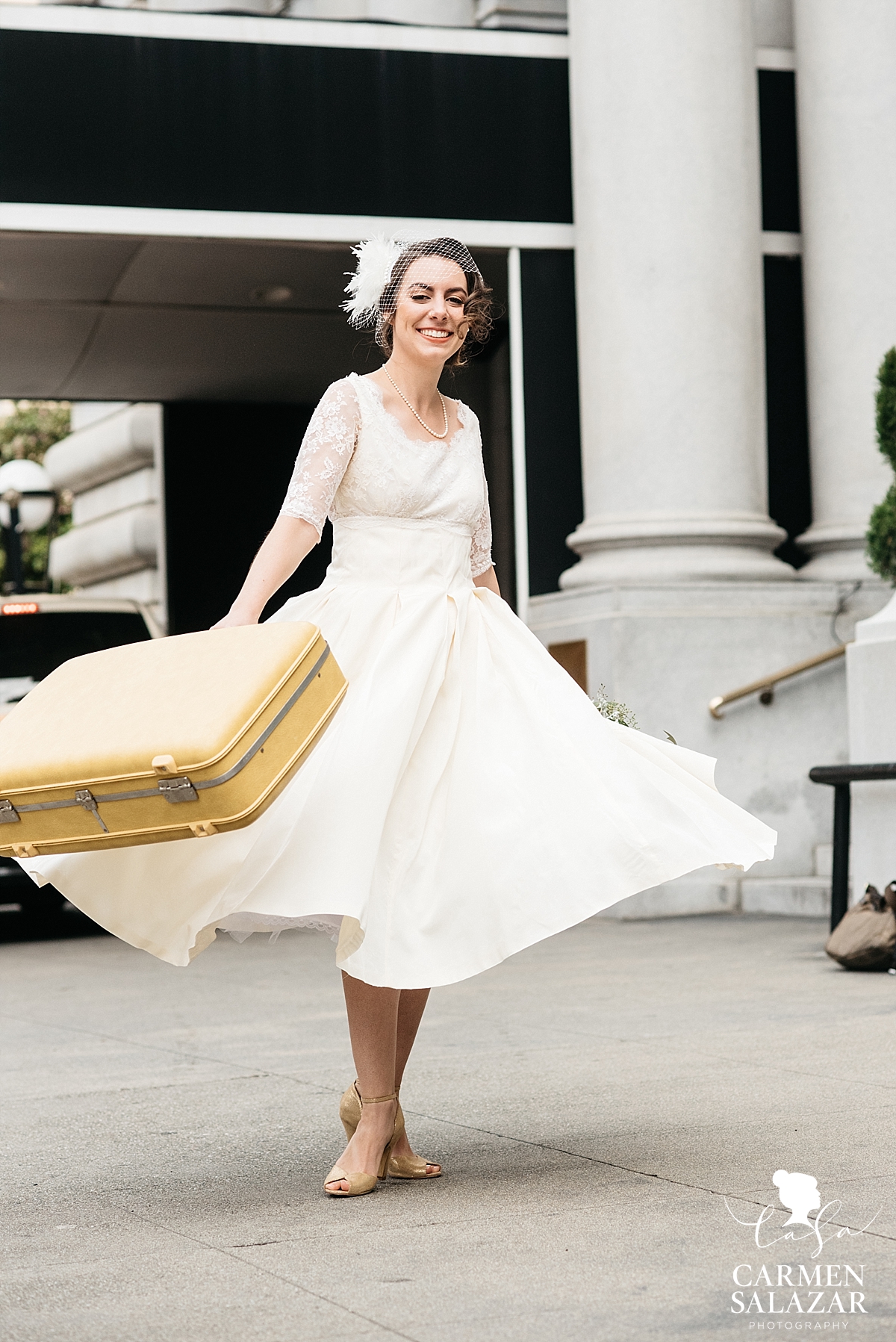 Vintage Bride at Fairmont Hotel