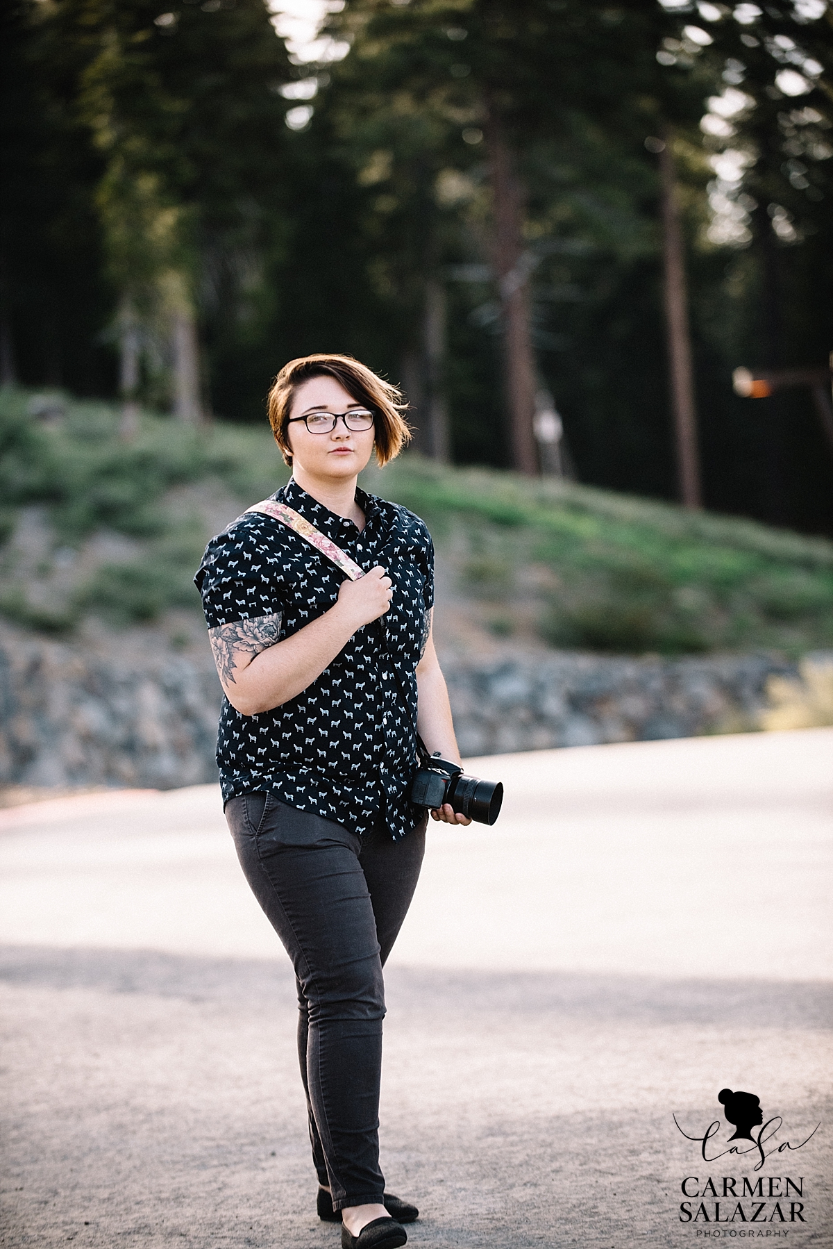 photographer headshot outdoors in Lake Tahoe by Carmen Salazar