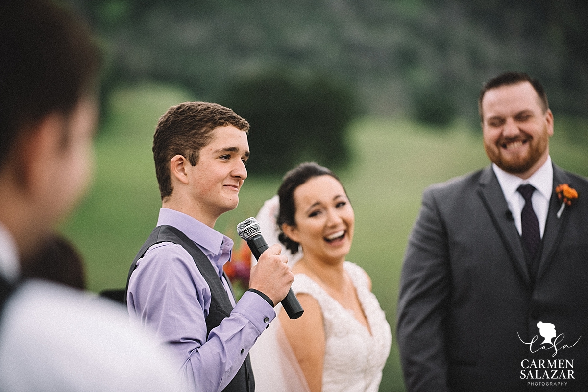 Candid wedding reaction photography - Carmen Salazar