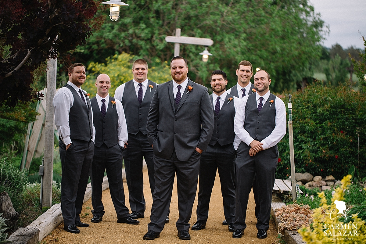 Handsome groomsmen portraits - Carmen Salazar