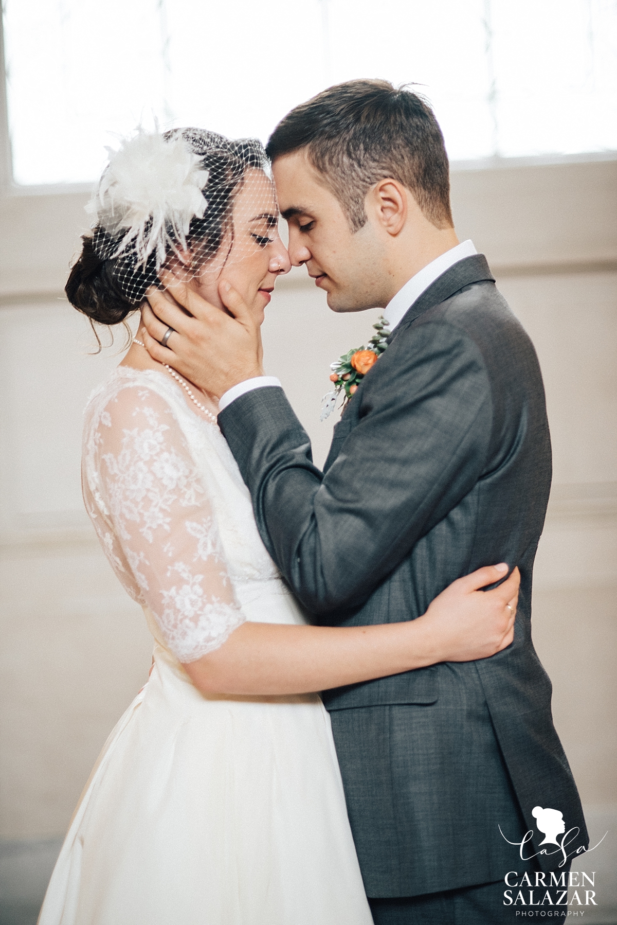 Emotional Bride and Groom Before Wedding - Carmen Salazar