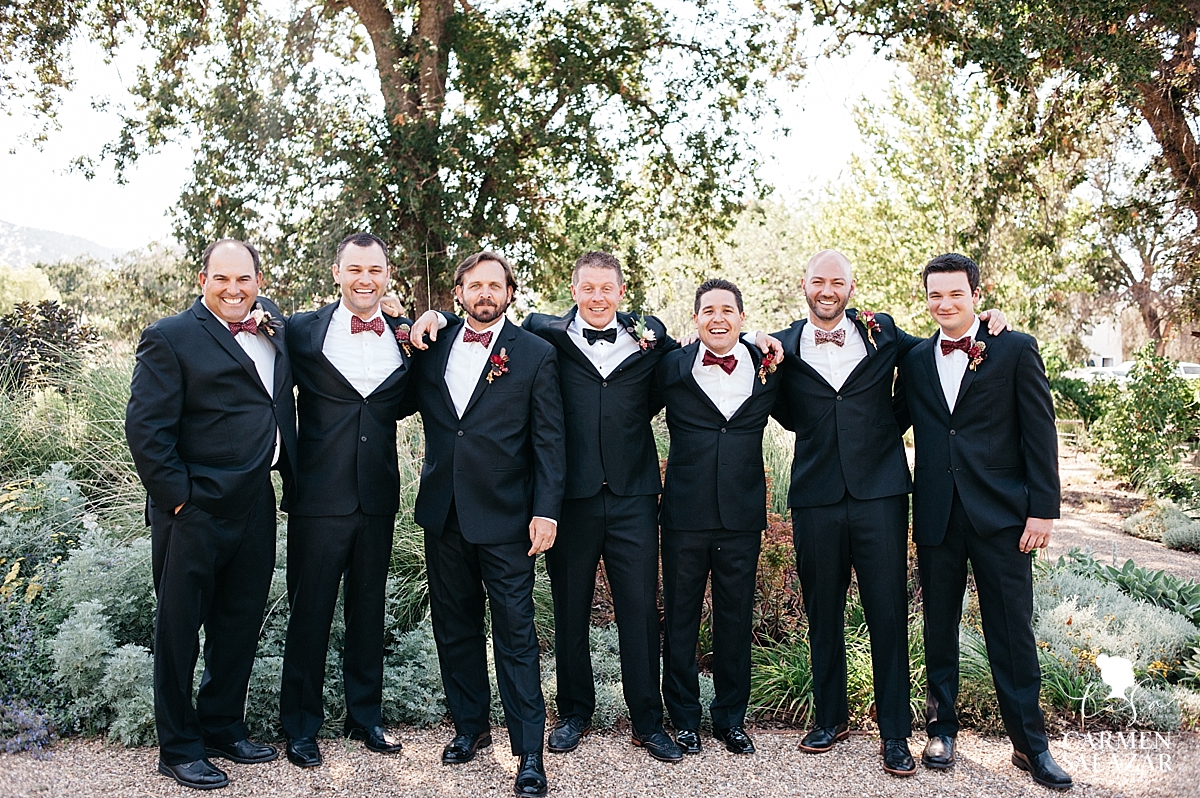 Winters outdoor bridal party portraits - Carmen Salazar