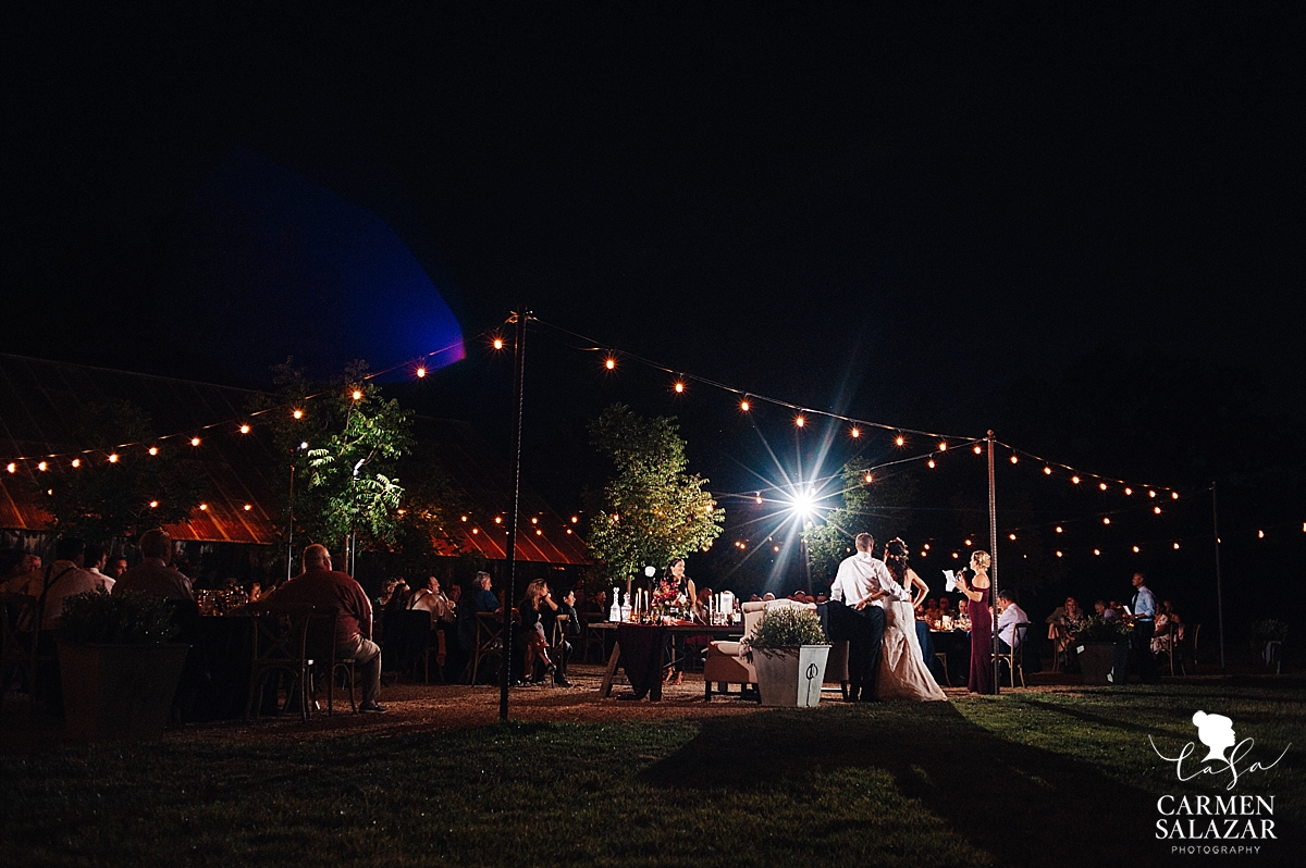 Night landscape of Field & Pond venue - Carmen Salazar