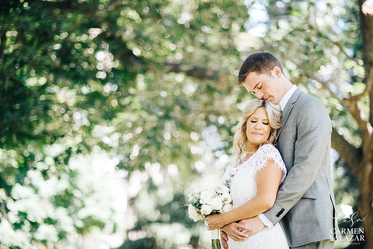 Sacramento bride and groom at Capitol Park - Carmen Salazar 