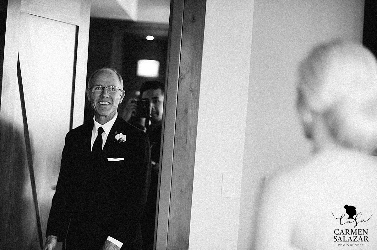 Candid father of the bride portrait - Carmen Salazar