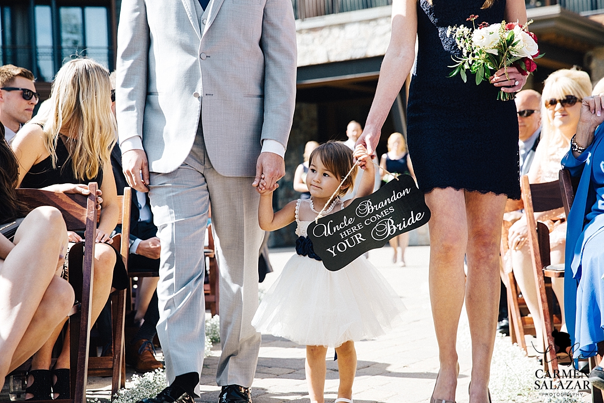 Personalized flower girl sign - Carmen Salazar