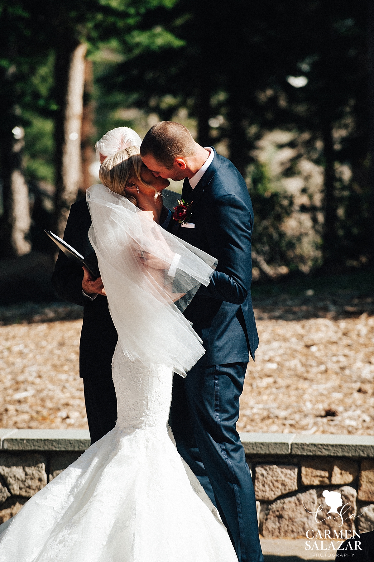 Romantic Tahoe wedding ceremony - Carmen Salazar