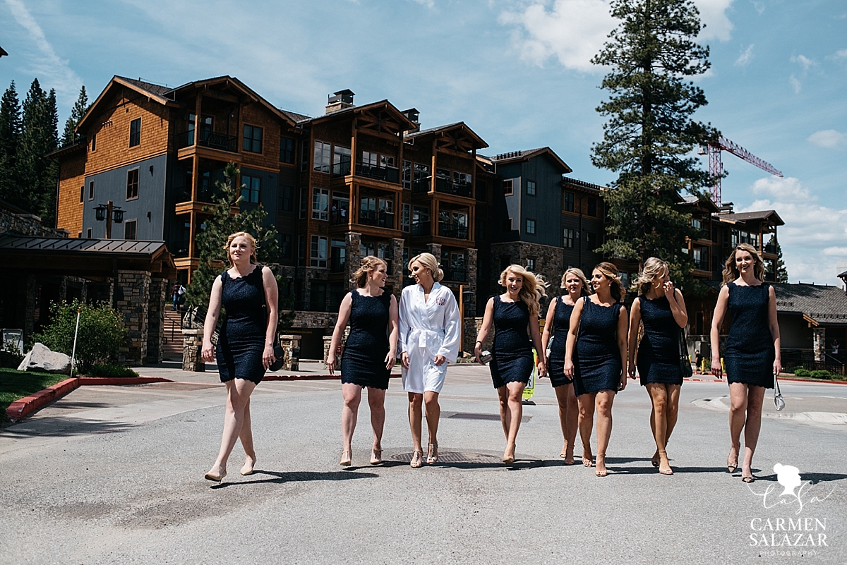 Classy navy blue summer bridesmaid dresses - Carmen Salazar