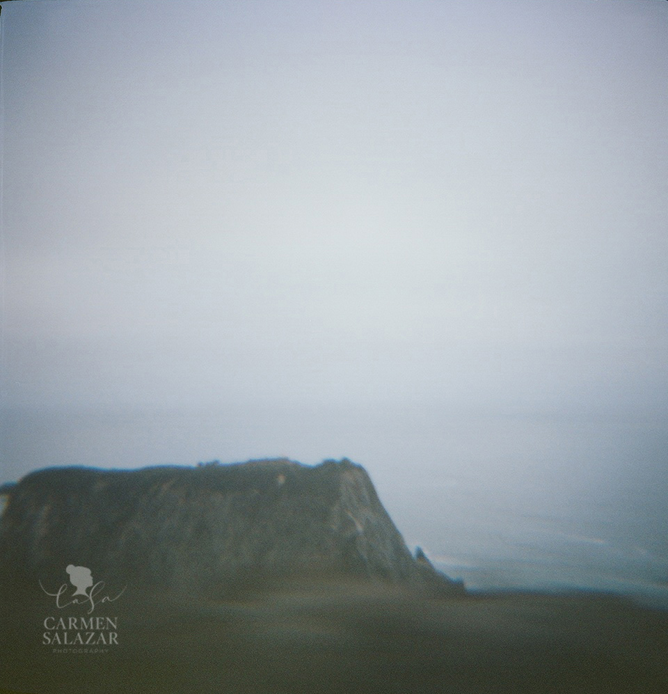 creative California coastal photo taken with Diana Camera