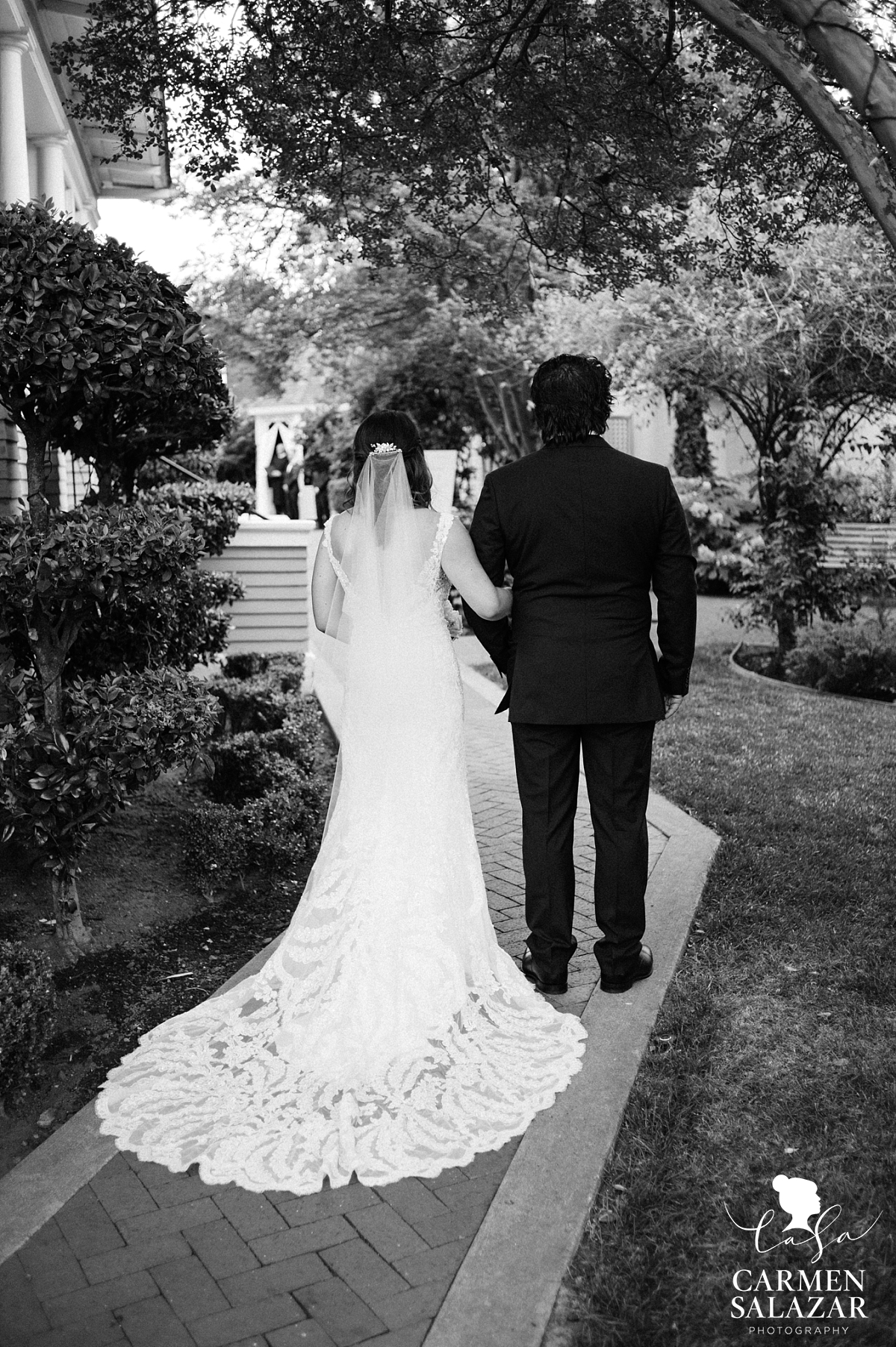 Father walking bride down aisle at Vizcaya - Carmen Salazar