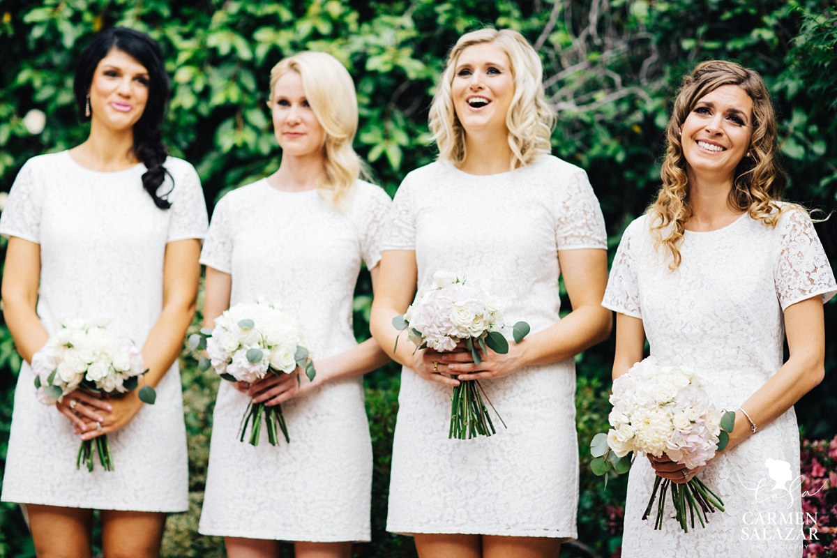 Emotional bridesmaids at Vizcaya wedding - Carmen Salazar