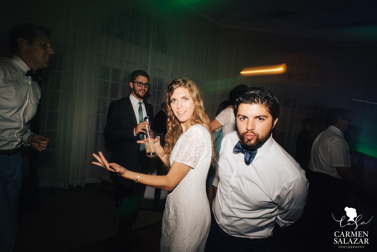 Silly wedding dance floor candids - Carmen Salazar