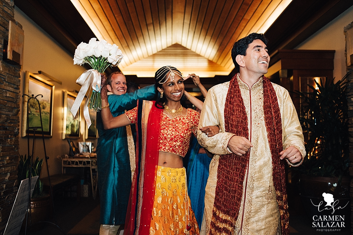 Indian wedding wardrobe change grand entry - Carmen Salazar