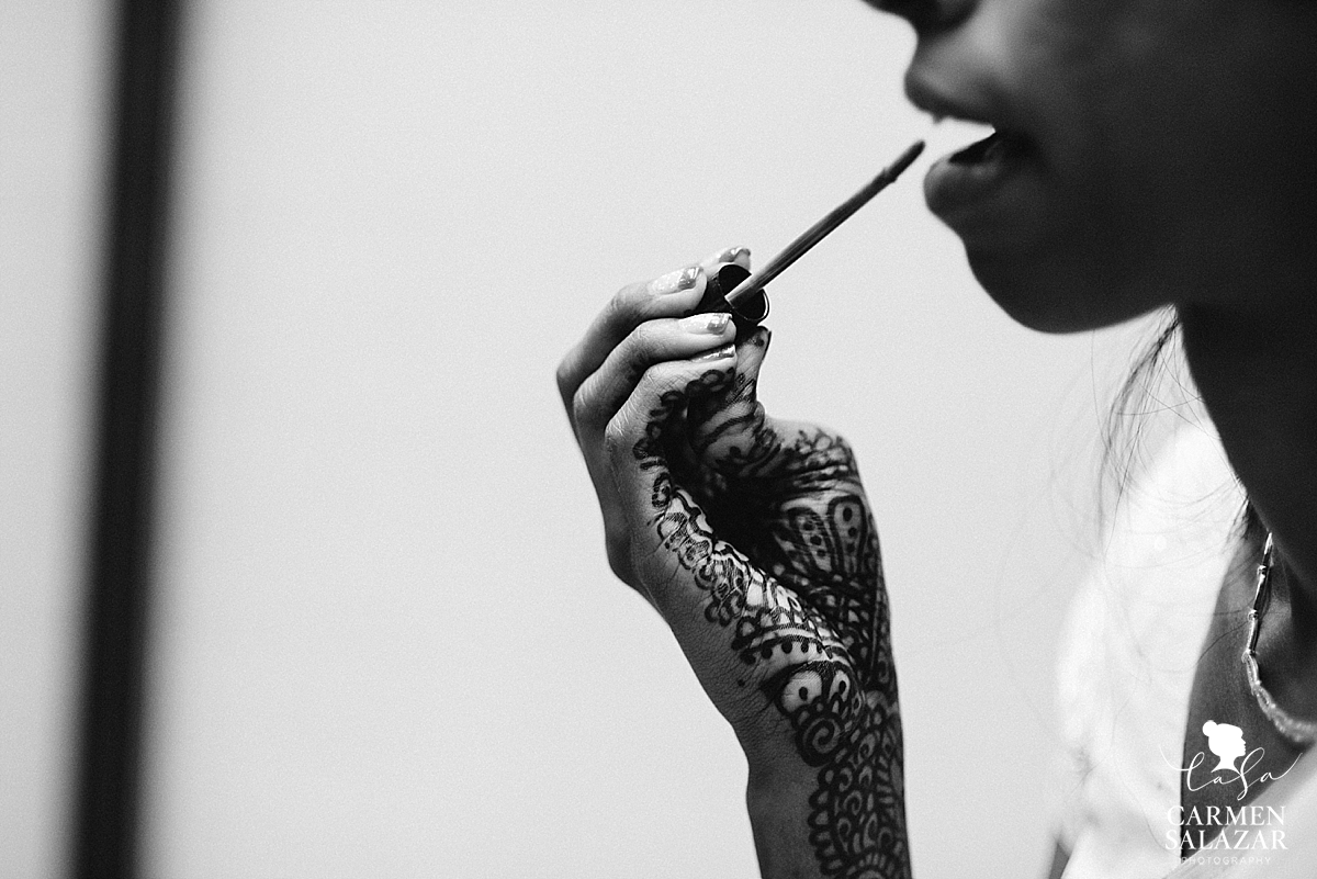 Indian bride getting ready for ceremony - Carmen Salazar