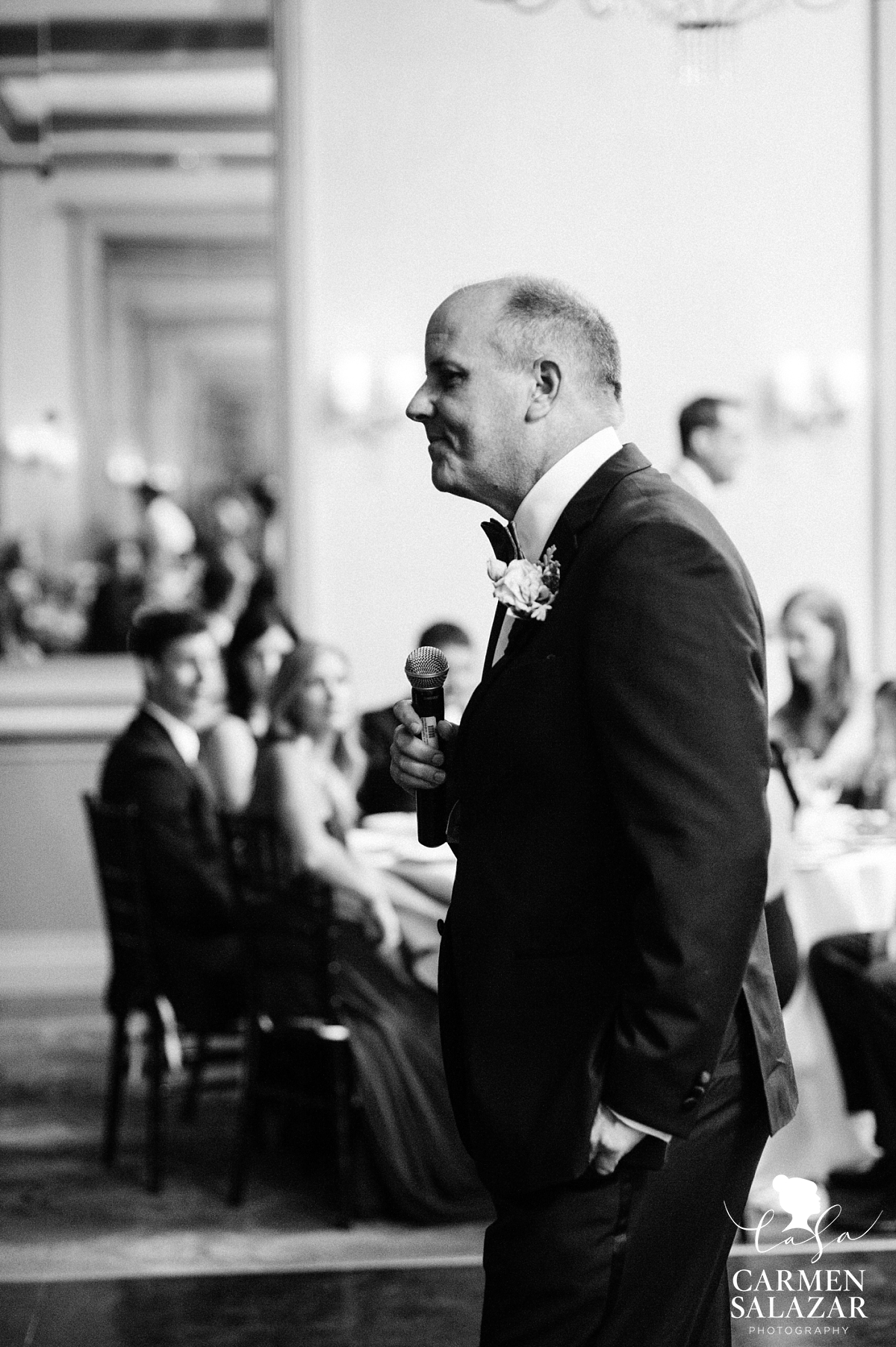 Father of the bride giving emotional speech - Carmen Salazar