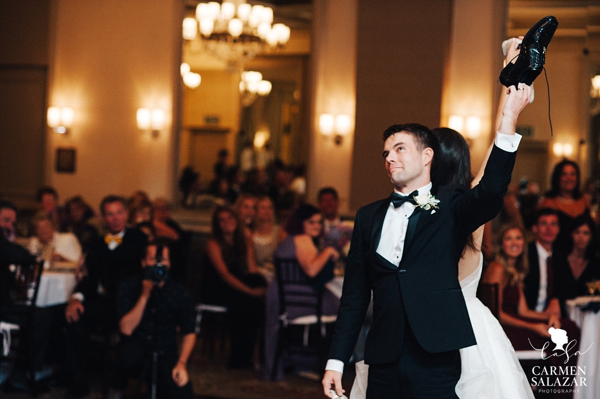 Wedding shoe game at Westin San Jose - Carmen Salazar