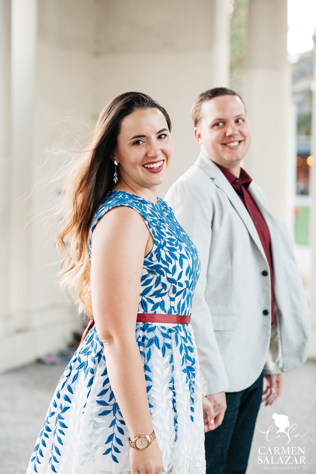 Playful Lake Merritt engagement session - Carmen Salazar