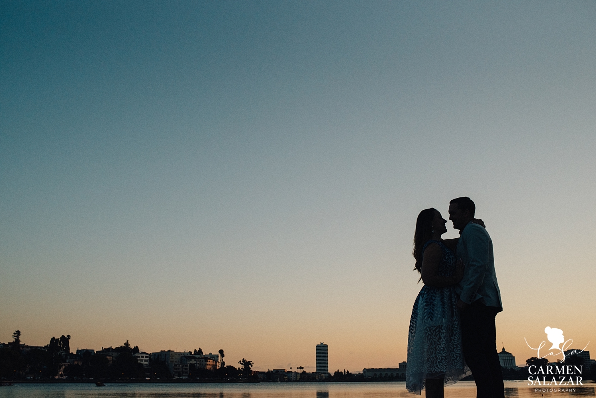 Lake Merritt sunset silhouette - Carmen Salazar