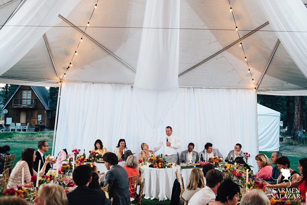 Light and airy outdoor reception canopy tent - Carmen Salazar