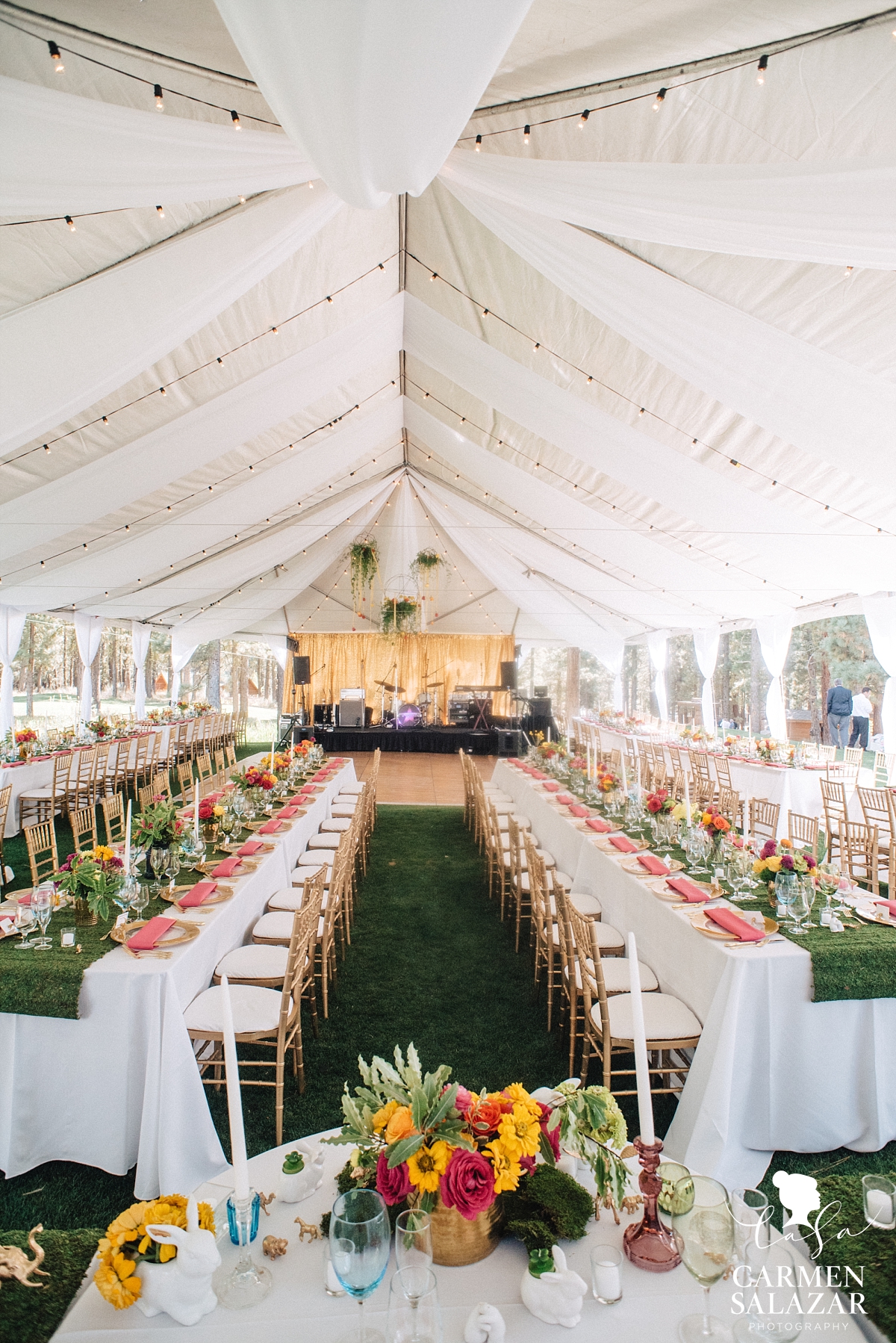 Colorful and pop art Chalet View Lodge reception design - Carmen Salazar