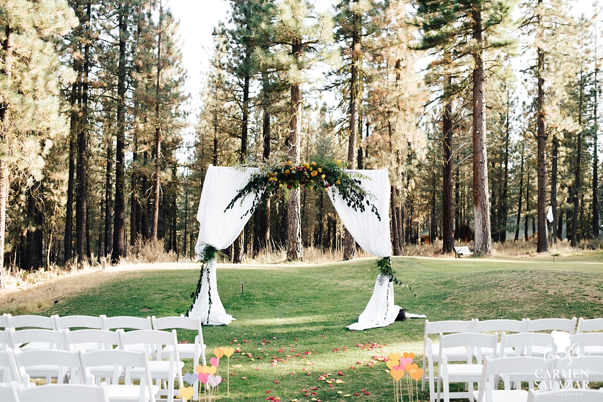 Charming floral wedding arbor inspiration by Melody Raye Flowers - Carmen Salazar