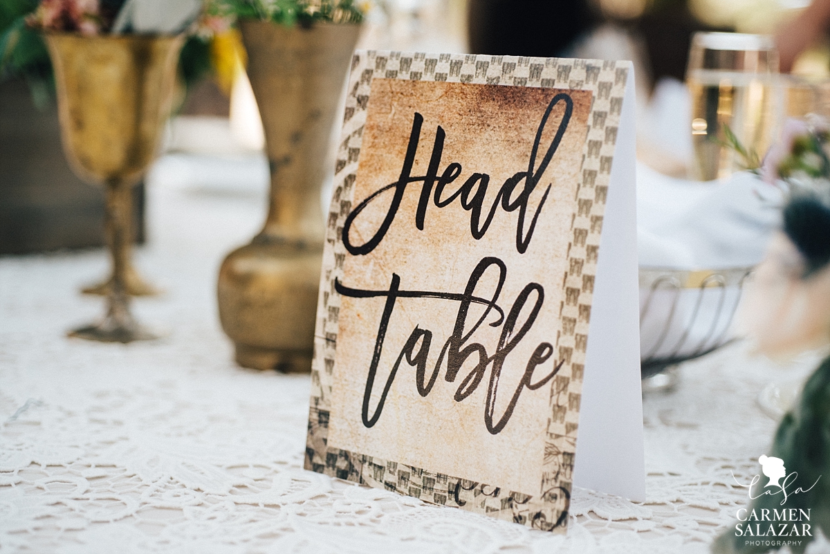 Boho wedding table centerpiece - Carmen Salazar