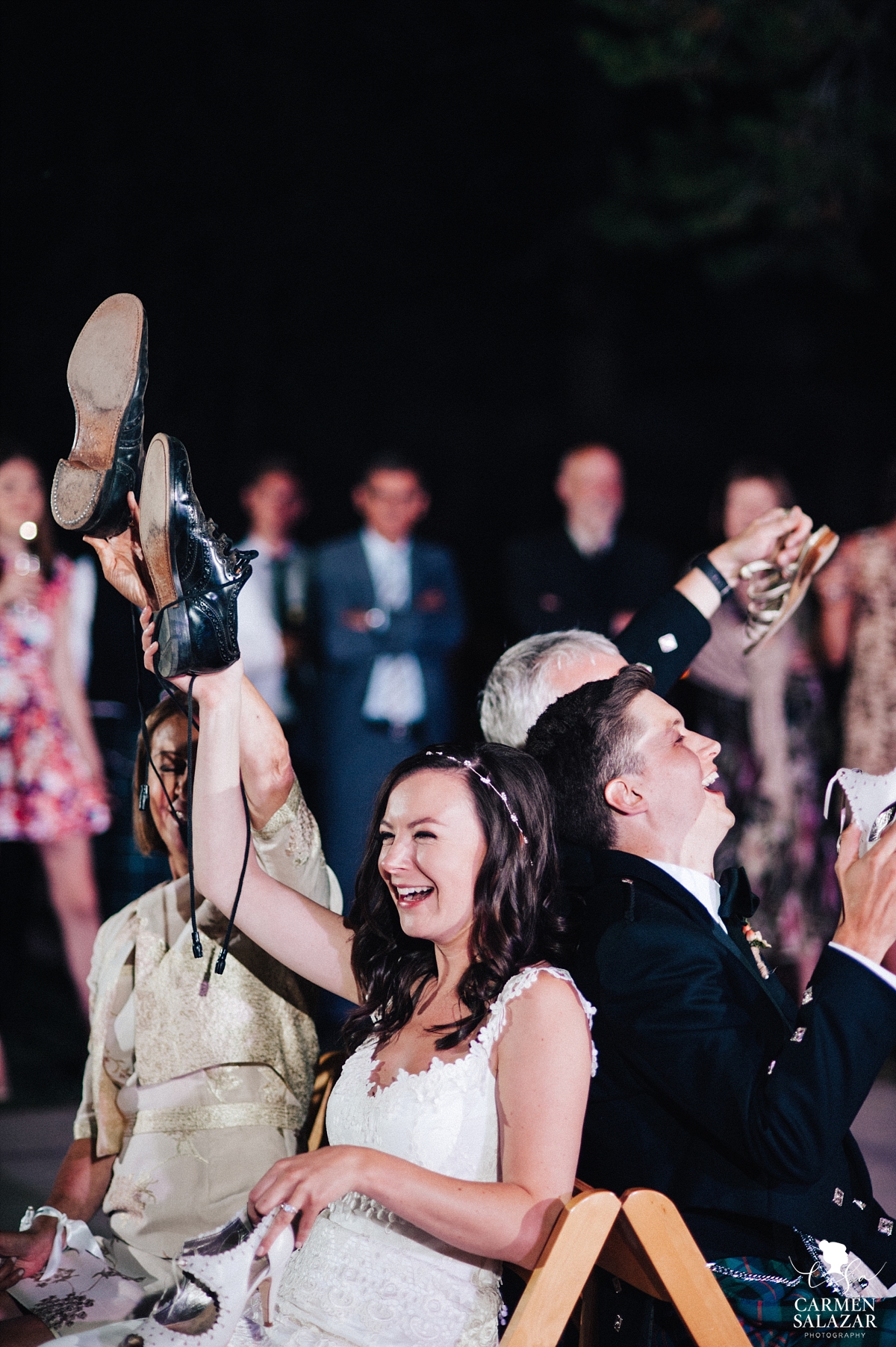 Wedding shoe game at The Hideout - Carmen Salazar